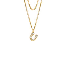 Load image into Gallery viewer, Sutton Horseshoe Gold-Tone Stainless Steel Multi Strand Necklace
