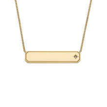 Load image into Gallery viewer, Sadie Gold-Tone Stainless Steel ID Necklace
