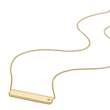 Load image into Gallery viewer, Sadie Gold-Tone Stainless Steel ID Necklace
