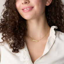 Load image into Gallery viewer, Sadie Gold-Tone Stainless Steel ID Necklace
