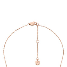 Load image into Gallery viewer, Merrit Classic Mother-of-Pearl Rose Gold-Tone Stainless Steel Pendant Necklace
