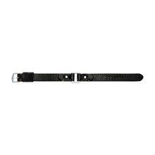 Load image into Gallery viewer, Machine Rugged Stainless Steel and Black Leather Strap Bracelet
