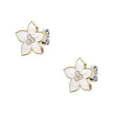 Load image into Gallery viewer, Sutton The Flower Collection Mother-of-Pearl Stud Earrings
