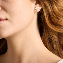 Load image into Gallery viewer, Sutton The Flower Collection Mother-of-Pearl Stud Earrings
