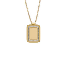 Load image into Gallery viewer, Raquel Glitz White Mother-of-Pearl Spinning Pendant Necklace
