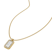 Load image into Gallery viewer, Raquel Glitz White Mother-of-Pearl Pendant Necklace
