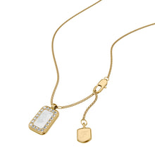Load image into Gallery viewer, Raquel Glitz White Mother-of-Pearl Pendant Necklace
