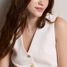 Load image into Gallery viewer, Raquel Glitz White Mother-of-Pearl Pendant Necklace
