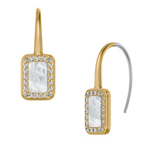 Load image into Gallery viewer, Raquel Glitz White Mother-of-Pearl Drop Earrings
