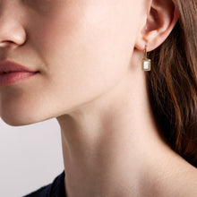 Load image into Gallery viewer, Raquel Glitz White Mother-of-Pearl Drop Earrings
