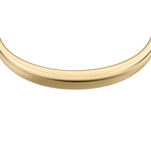 Load image into Gallery viewer, Ellis Domed Collection Gold-Tone Stainless Steel Bangle Bracelet
