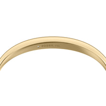 Load image into Gallery viewer, Ellis Domed Collection Gold-Tone Stainless Steel Bangle Bracelet
