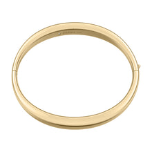 Load image into Gallery viewer, Ellis Domed Collection Gold-Tone Stainless Steel Bangle Bracelet
