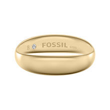 Load image into Gallery viewer, Ellis Domed Collection Gold-Tone Stainless Steel Band Ring
