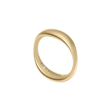 Load image into Gallery viewer, Ellis Domed Collection Gold-Tone Stainless Steel Band Ring
