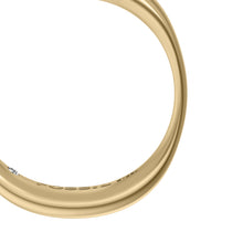 Load image into Gallery viewer, Ellis Domed Collection Gold-Tone Stainless Steel Band Ring
