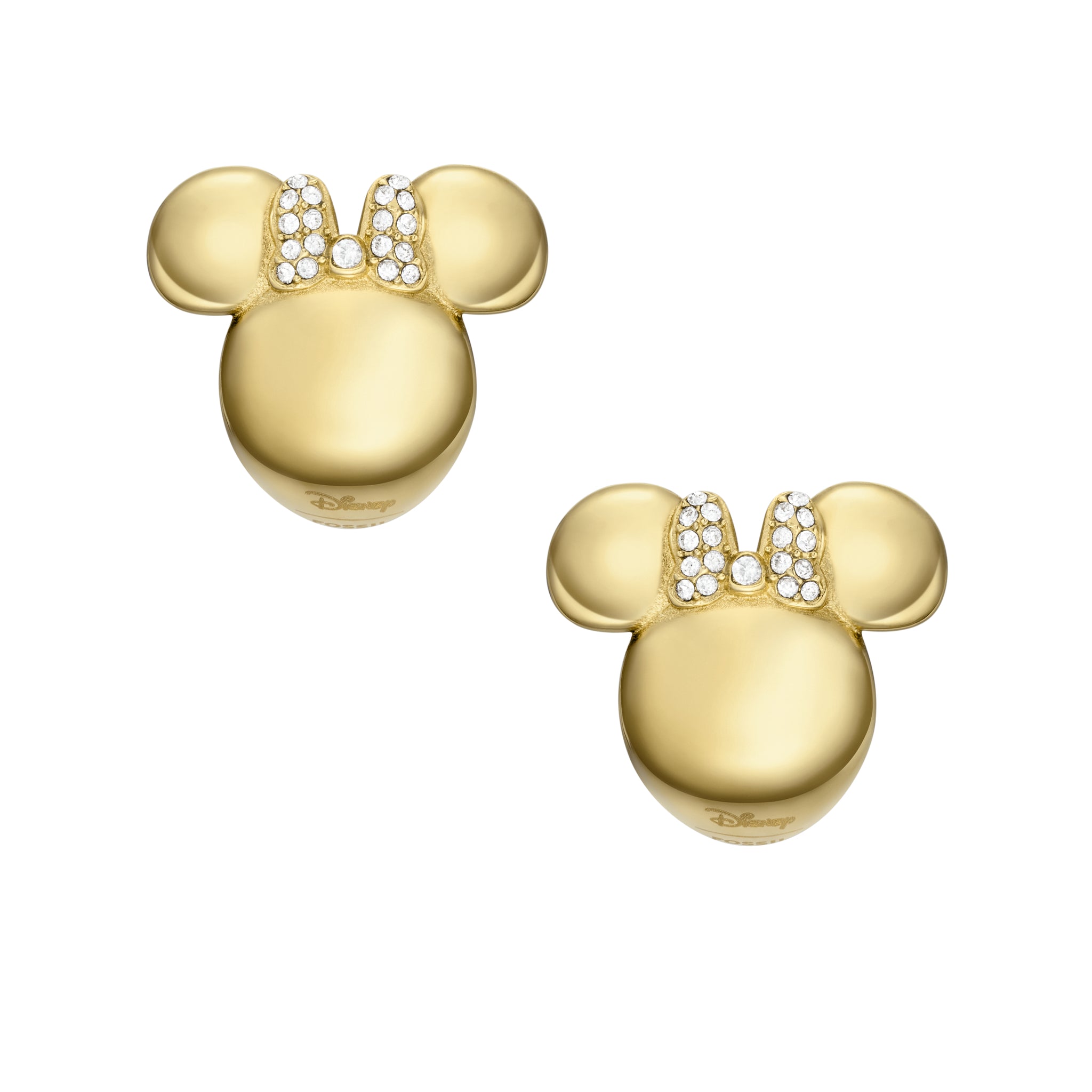 Gold deals mickey earrings