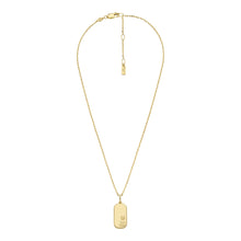 Load image into Gallery viewer, Sterling All Stacked Up Gold-Tone Sterling Silver Pendant Necklace
