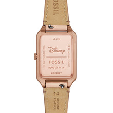 Load image into Gallery viewer, Disney Fossil Limited Edition Three-Hand Blush Leather Watch
