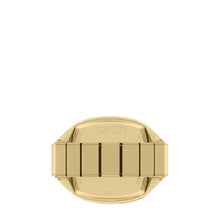 Load image into Gallery viewer, Nick Jonas x Fossil Machine Luxe Green Vignette Two-Hand Gold-Tone Stainless Steel Watch Ring
