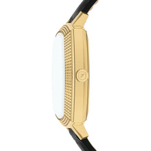 Load image into Gallery viewer, Nick Jonas x Fossil Machine Luxe Three-Hand Black Croco Leather Watch
