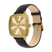 Load image into Gallery viewer, Nick Jonas x Fossil Machine Luxe Three-Hand Black Croco Leather Watch
