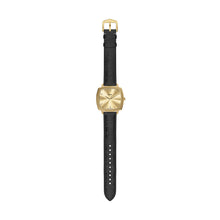 Load image into Gallery viewer, Nick Jonas x Fossil Machine Luxe Three-Hand Black Croco Leather Watch
