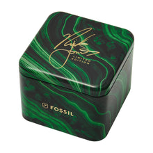 Load image into Gallery viewer, Nick Jonas x Fossil Machine Luxe Malachite Three-Hand Gold-Tone Stainless Steel Watch
