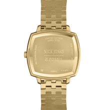 Load image into Gallery viewer, Nick Jonas x Fossil Machine Luxe Malachite Three-Hand Gold-Tone Stainless Steel Watch

