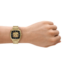 Load image into Gallery viewer, Nick Jonas x Fossil Machine Luxe Automatic Gold-Tone Stainless Steel Watch
