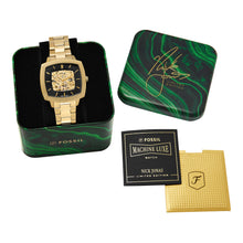 Load image into Gallery viewer, Nick Jonas x Fossil Machine Luxe Automatic Gold-Tone Stainless Steel Watch
