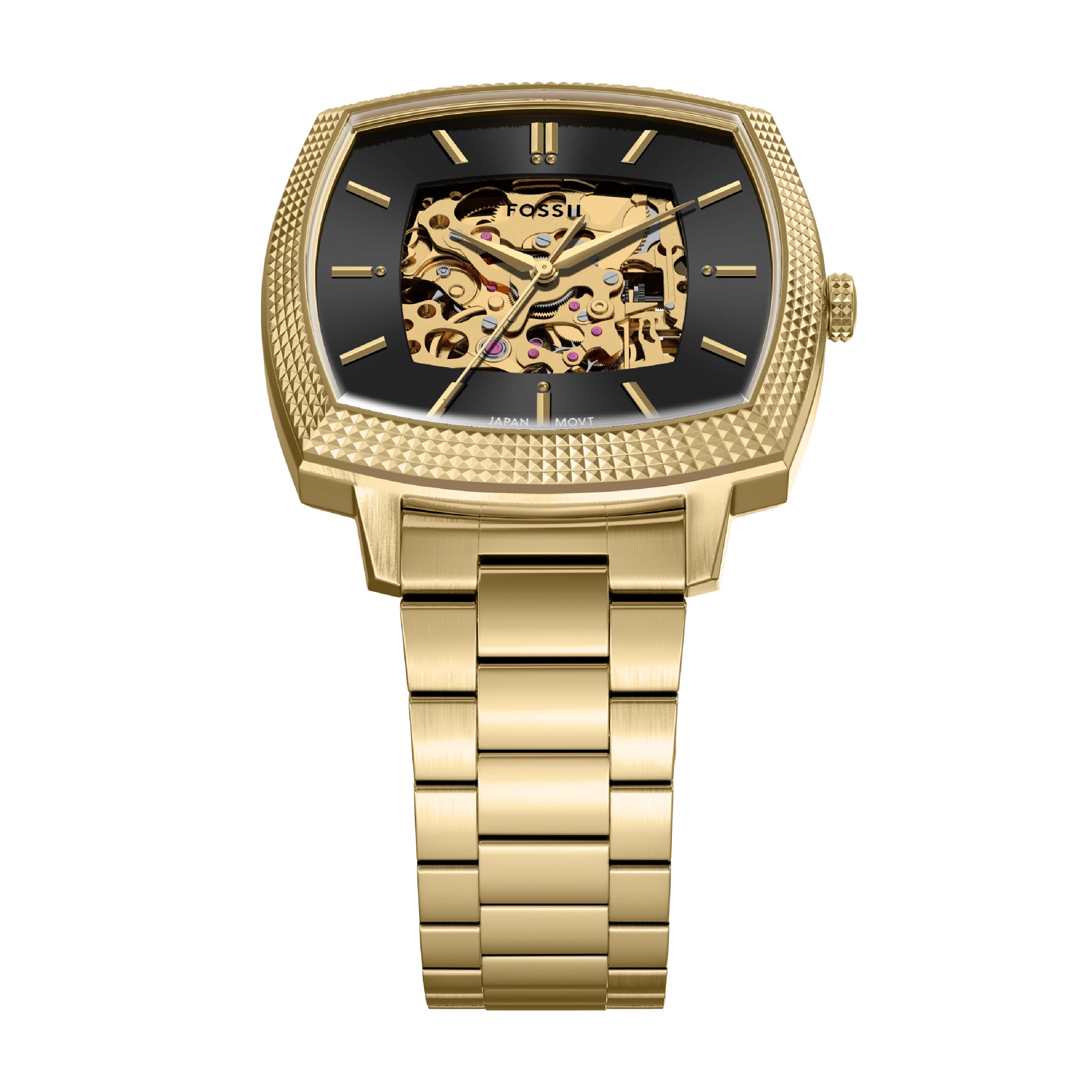 Nick Jonas x Fossil Machine Luxe Automatic Gold-Tone Stainless