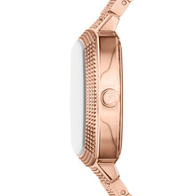 Load image into Gallery viewer, Nick Jonas x Fossil Machine Luxe Marble Three-Hand Rose Gold-Tone Stainless Steel Watch
