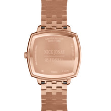 Load image into Gallery viewer, Nick Jonas x Fossil Machine Luxe Marble Three-Hand Rose Gold-Tone Stainless Steel Watch

