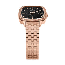 Load image into Gallery viewer, Nick Jonas x Fossil Machine Luxe Marble Three-Hand Rose Gold-Tone Stainless Steel Watch
