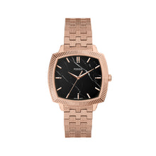 Load image into Gallery viewer, Nick Jonas x Fossil Machine Luxe Marble Three-Hand Rose Gold-Tone Stainless Steel Watch
