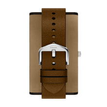 Load image into Gallery viewer, Y2K Big Tic Brown Leather Watch
