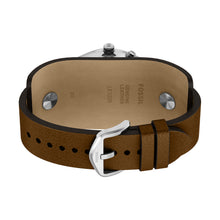 Load image into Gallery viewer, Y2K Big Tic Brown Leather Watch
