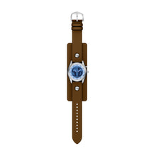 Load image into Gallery viewer, Y2K Big Tic Brown Leather Watch
