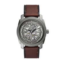 Load image into Gallery viewer, Machine Automatic Brown LiteHide™ Leather Watch
