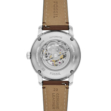 Load image into Gallery viewer, Fossil Heritage Automatic Brown Leather Watch
