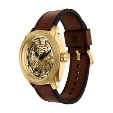 Load image into Gallery viewer, Machine Automatic Brown Leather Watch
