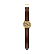 Load image into Gallery viewer, Machine Automatic Brown Leather Watch
