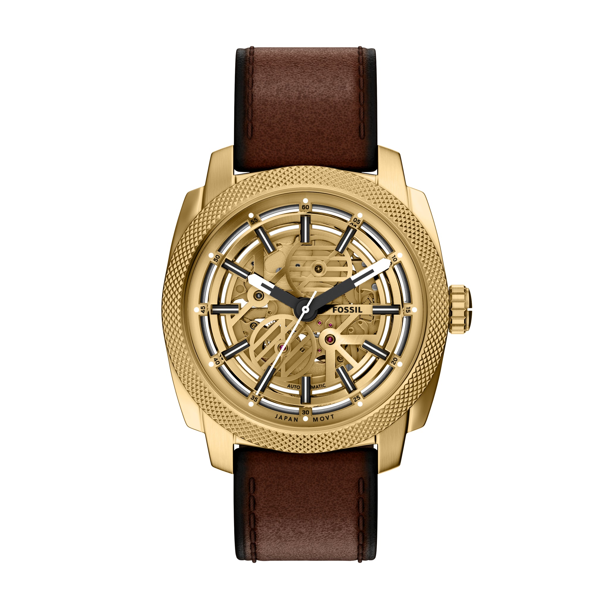 Machine Automatic Brown Leather Watch – Fossil Singapore