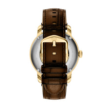 Load image into Gallery viewer, Fossil Heritage Automatic Brown Croco Leather Watch
