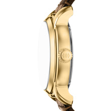 Load image into Gallery viewer, Fossil Heritage Automatic Brown Croco Leather Watch
