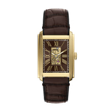 Load image into Gallery viewer, Carraway 30mm Automatic Brown Croco Leather Watch
