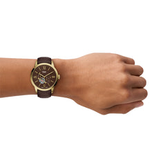 Load image into Gallery viewer, Townsman 44mm Automatic Brown Leather Watch
