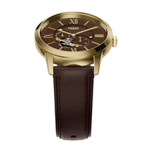 Load image into Gallery viewer, Townsman 44mm Automatic Brown Leather Watch
