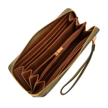 Load image into Gallery viewer, Logan RFID Zip Around Clutch
